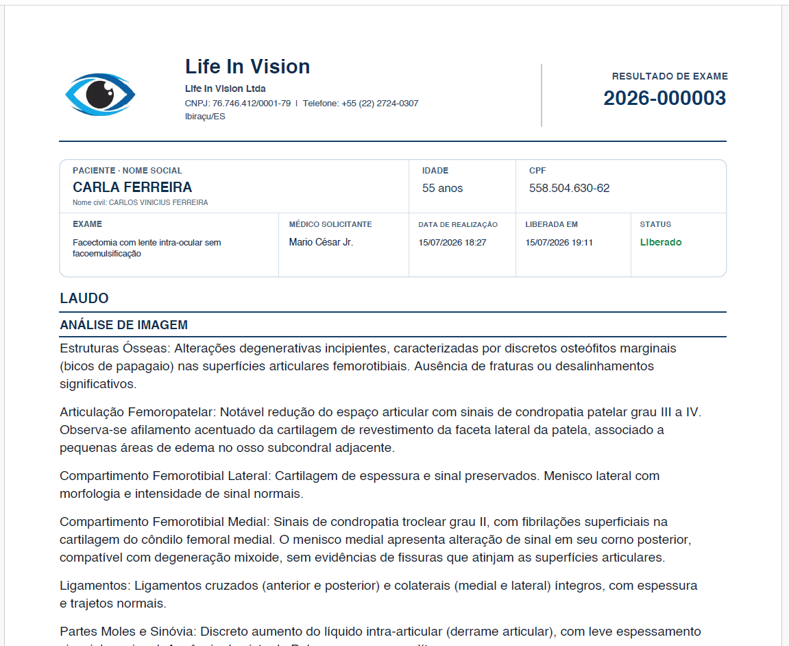 Laudo final em PDF